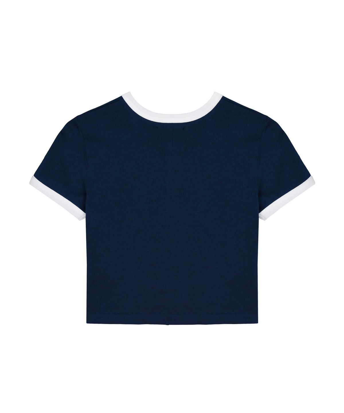 닉앤니콜(NICK&NICOLE) NICOLE PRINTING RINGER CROP TOP_NAVY WHITE