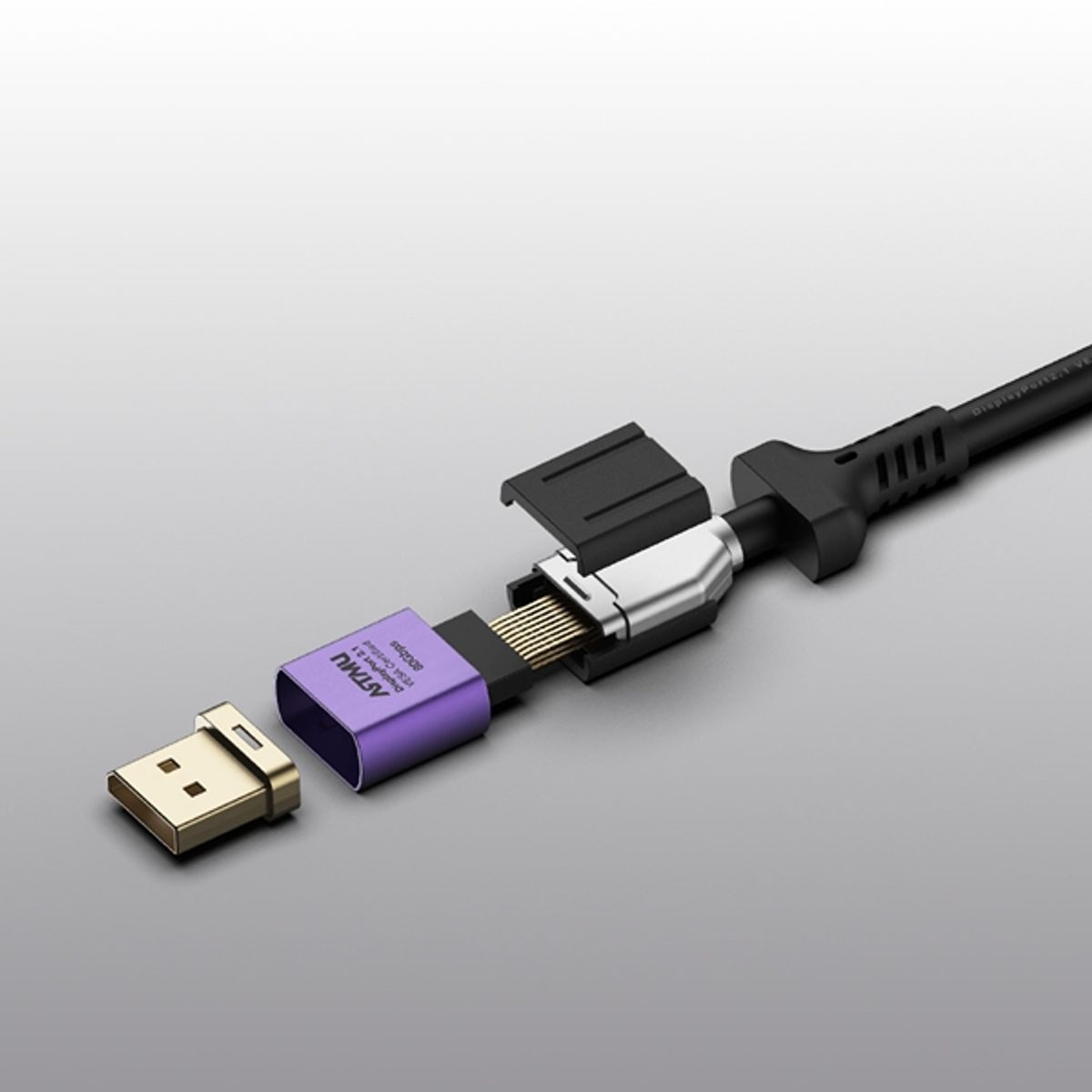 아트뮤(ARTMU) VESA 인증 DP to DP 2.1 DP80 16K DisplayPort 케이블 메탈
