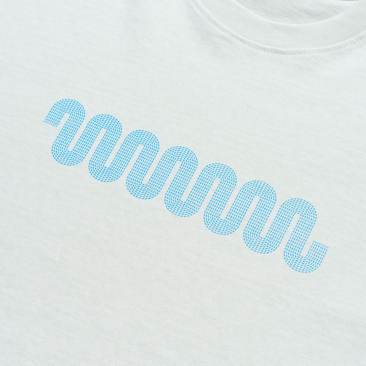 낫뉴(NOT NEW) Wave Logo T-Shirt Pistachio
