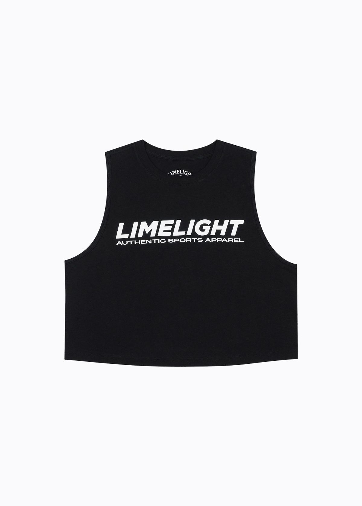 라임라잇 어패럴(LIMELIGHT APPAREL) 라임라잇 크롭 슬리브리스 우먼 (블랙/화이트)
