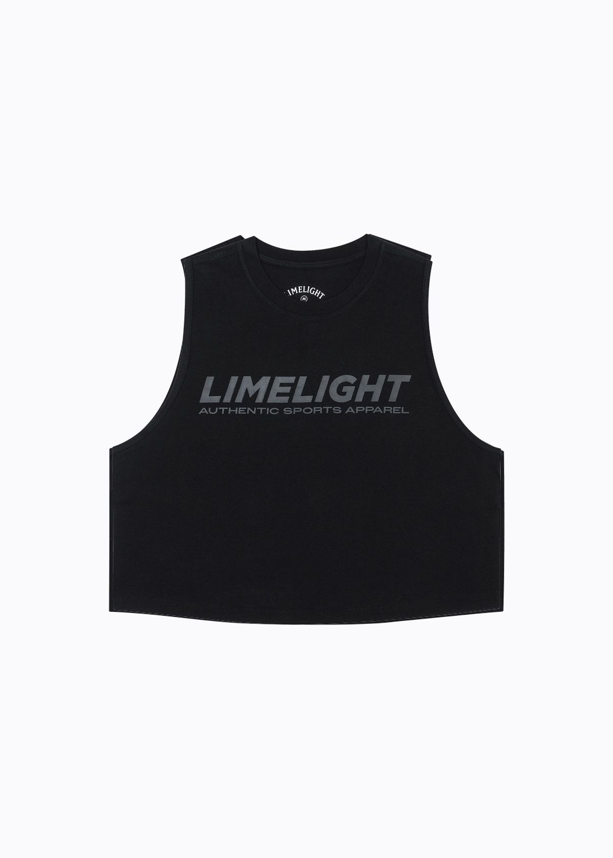 라임라잇 어패럴(LIMELIGHT APPAREL) 라임라잇 죠스 크롭 슬리브리스 우먼 (블랙/그레이)