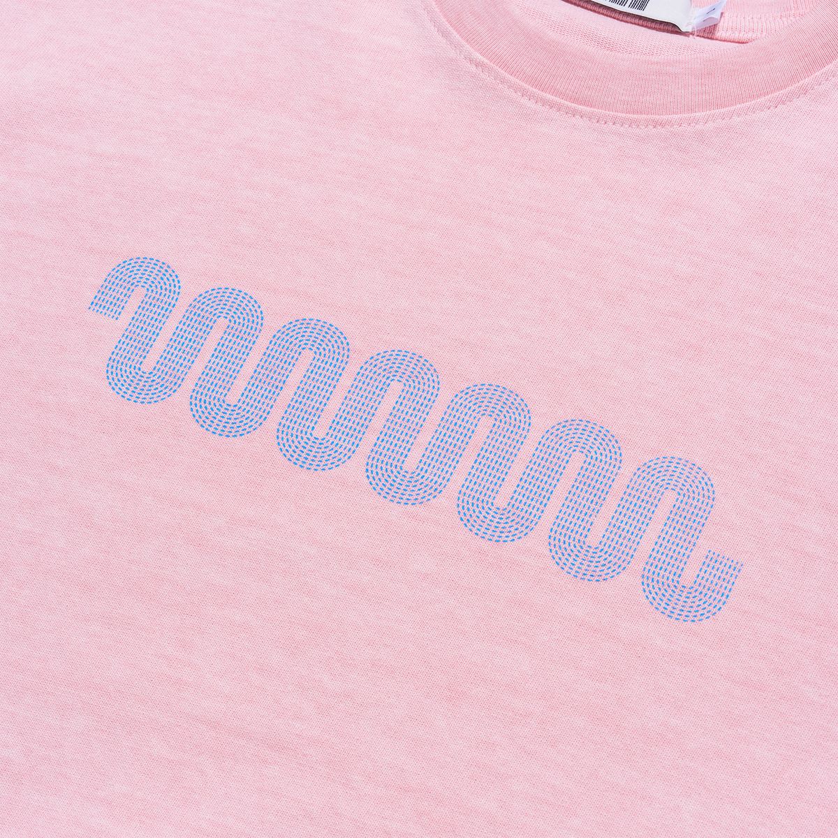 낫뉴(NOT NEW) Wave Logo T-Shirt Pink