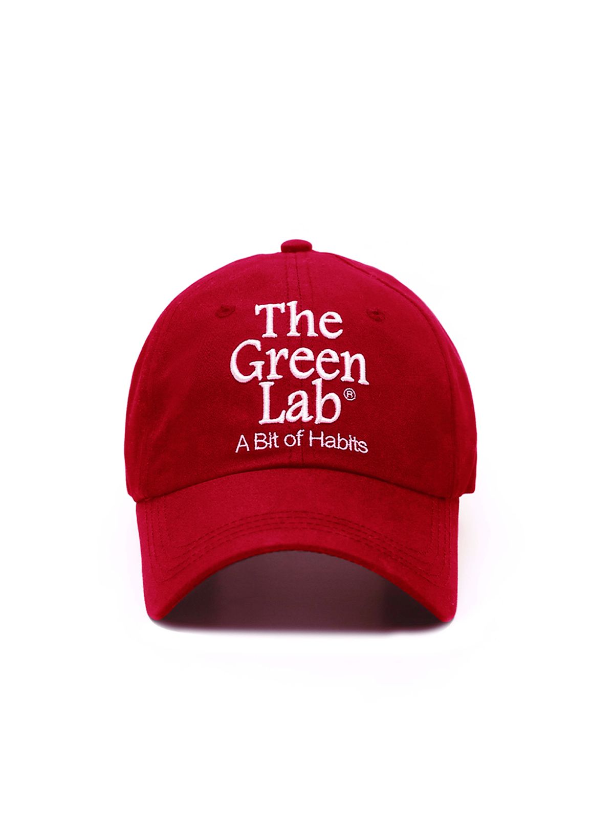 더그린랩(THE GREEN LAB) 더그린랩 자수 워싱 볼캡 [레드]
