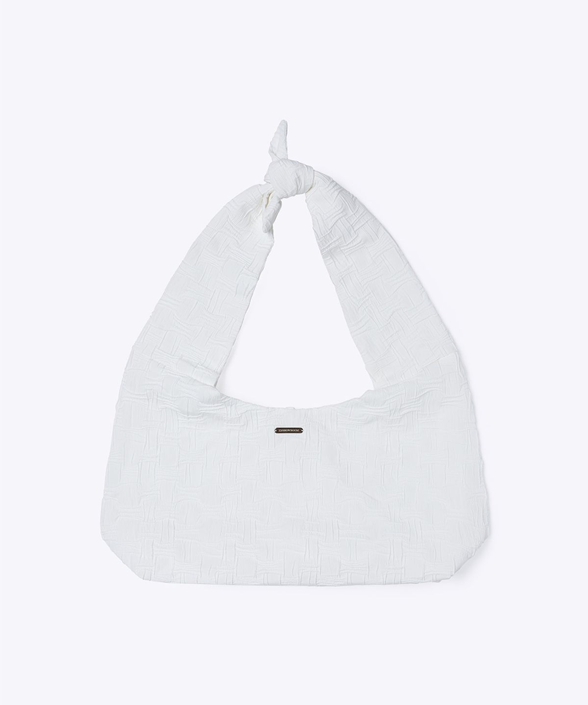 320쇼룸(320SHOWROOM) Crinkle Knot Shoulder Bag White