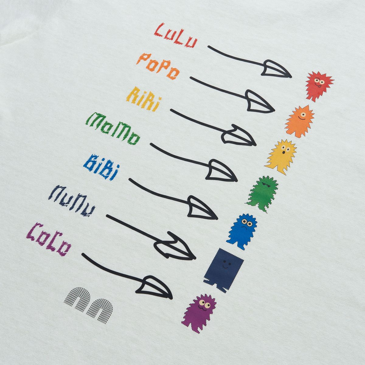낫뉴(NOT NEW) Rainbow Friends T-Shirt Pistachio