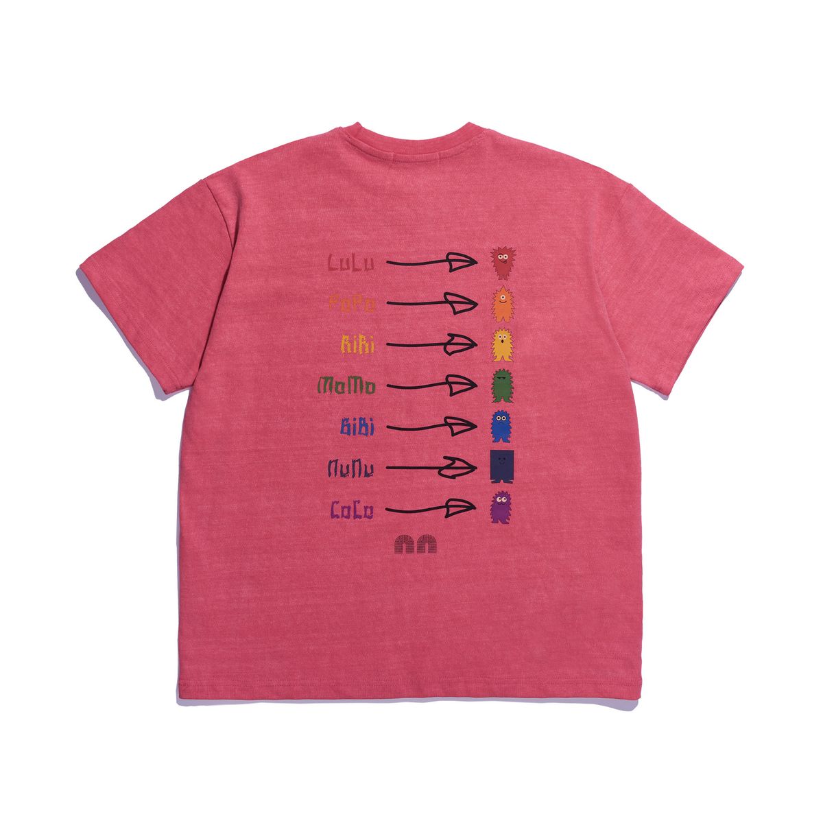낫뉴(NOT NEW) Rainbow Friends T-Shirt Deep Pink
