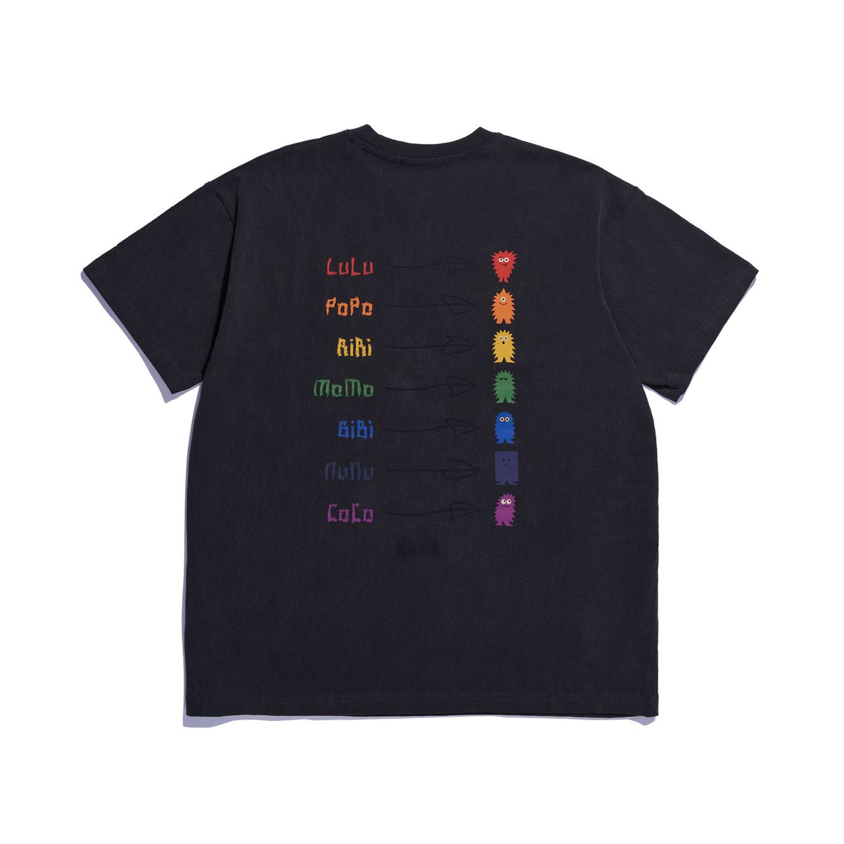 낫뉴(NOT NEW) Rainbow Friends T-Shirt Black