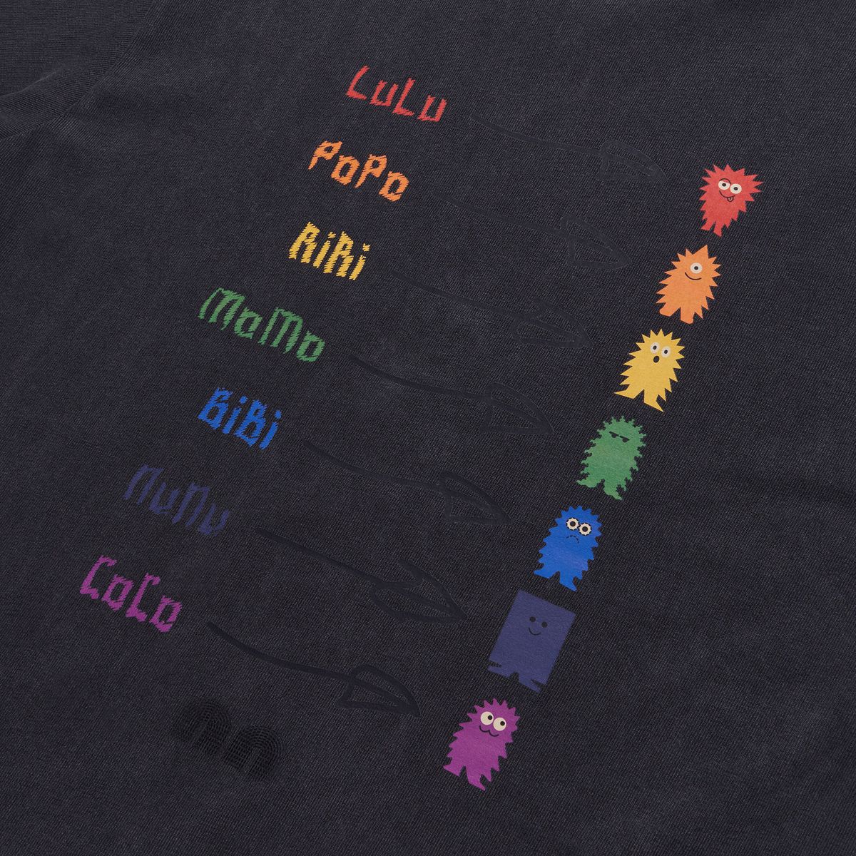 낫뉴(NOT NEW) Rainbow Friends T-Shirt Black