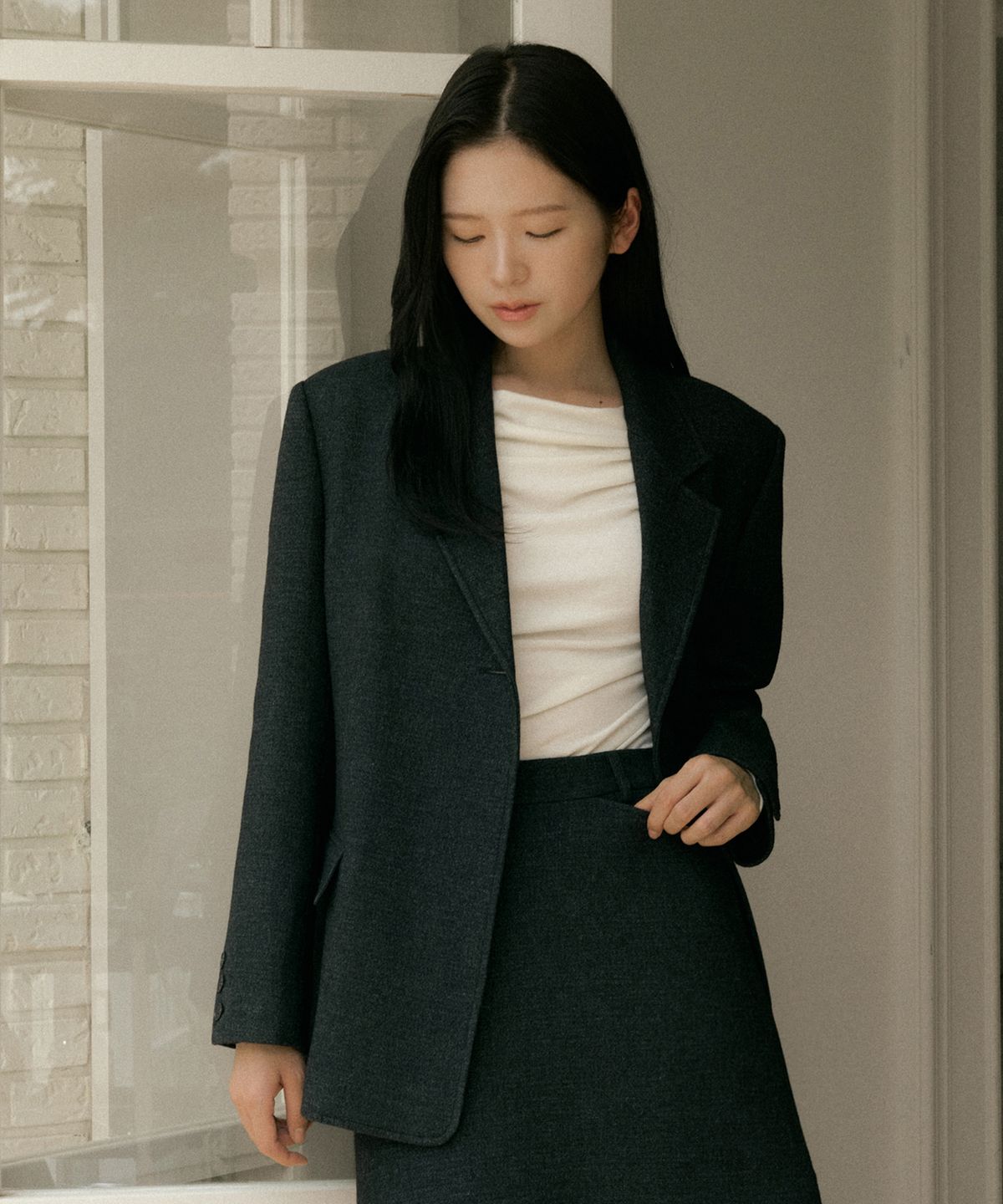 오떼뜨(OCTETTE) DRAPE LONG SLEEVE T_4COLOR