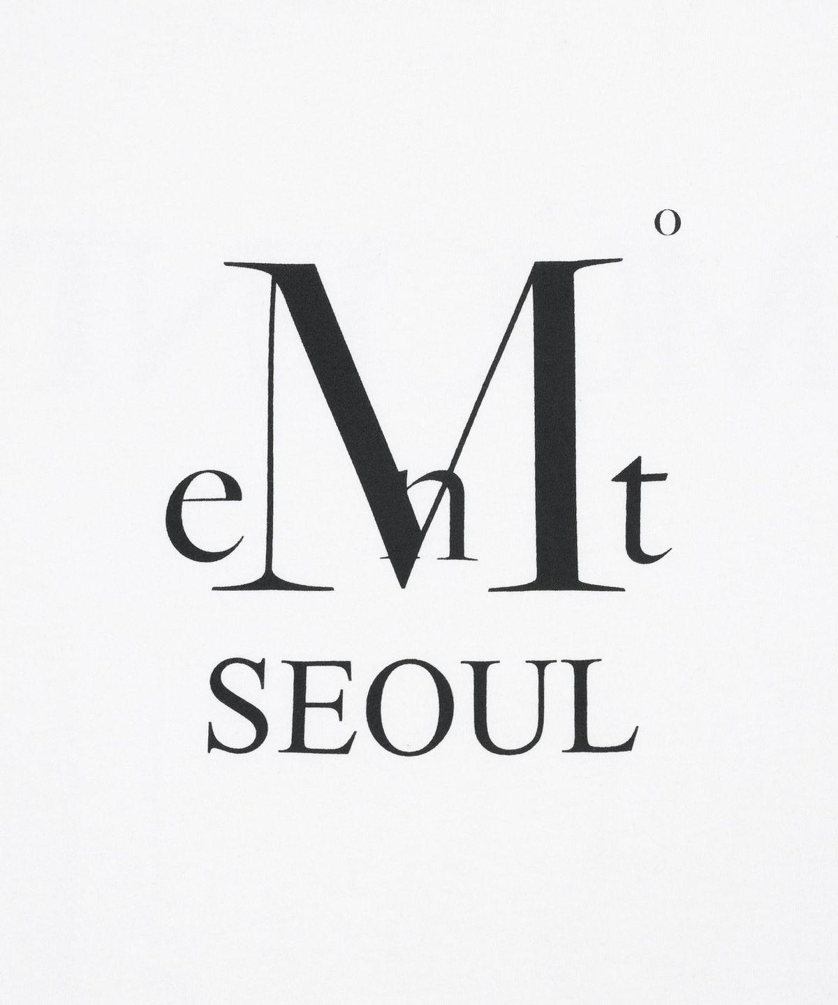 무센트(MUCENT) 서울 시그니처 로고 반팔 티 남녀공용 (2컬러)