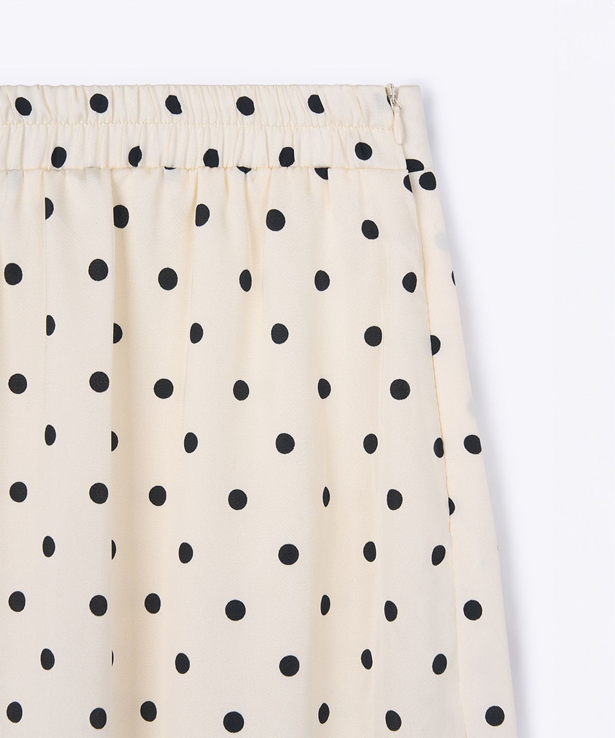 320쇼룸(320SHOWROOM) Polka Dot Banding Skirt Ivory