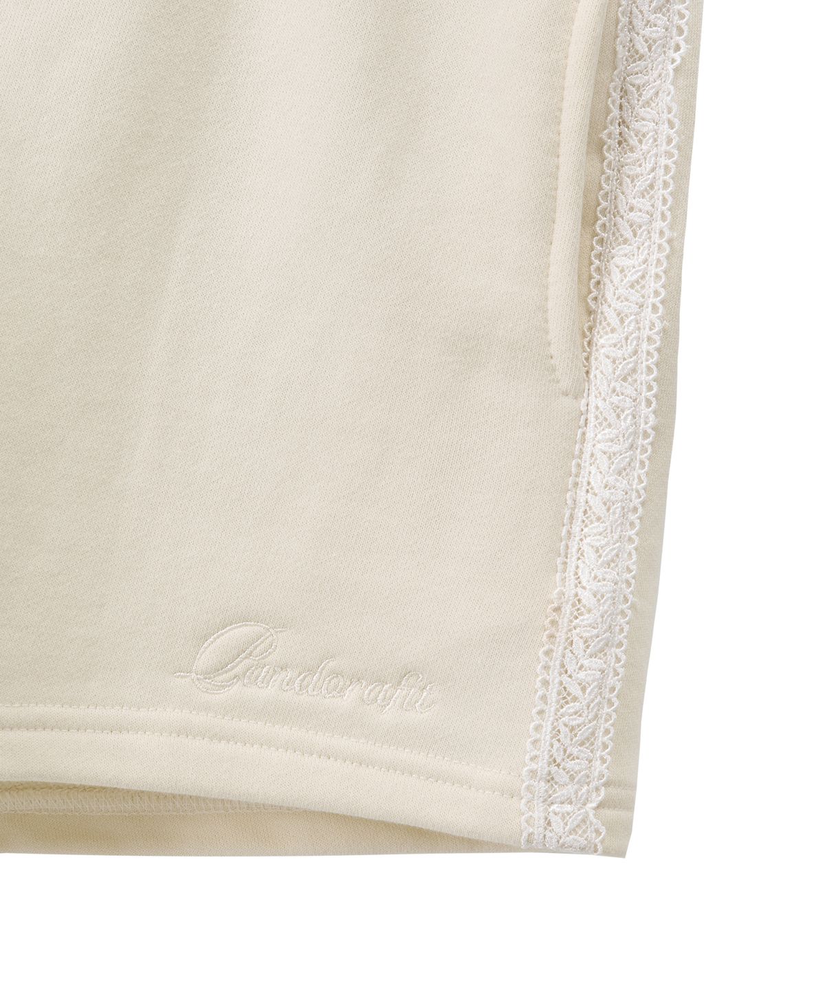 판도라핏(PANDORAFIT) Lace Sweat Half Pants (cream)