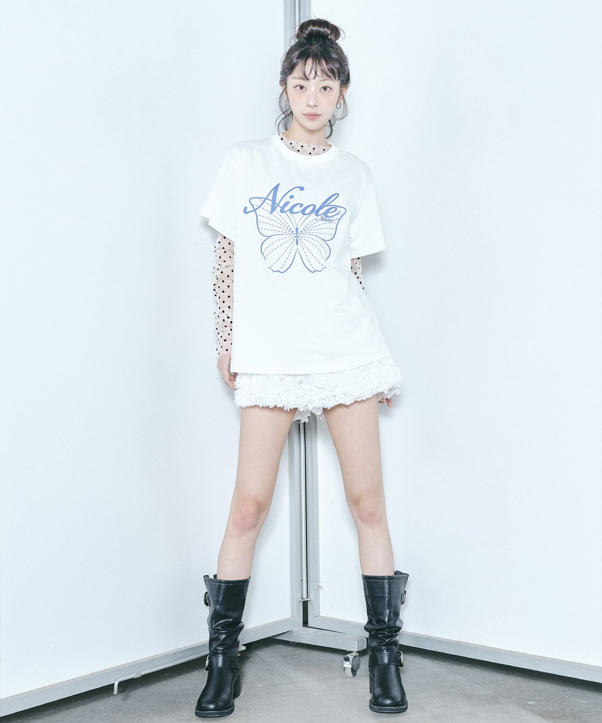 닉앤니콜(NICK&NICOLE) FLOWER MICRO SHORT PANTS_IVORY