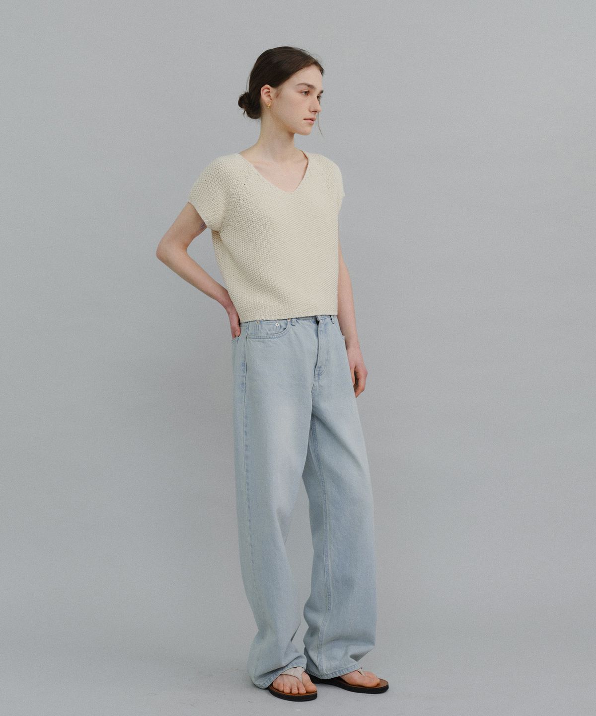 유라고(URAGO) Brooklyn wide denim pants