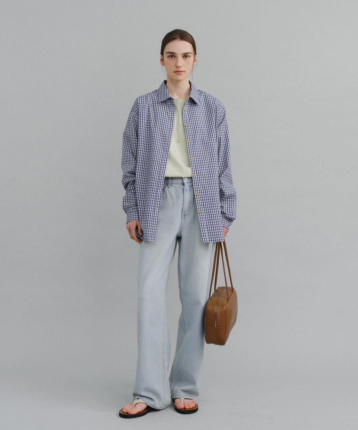 유라고(URAGO) Brooklyn wide denim pants