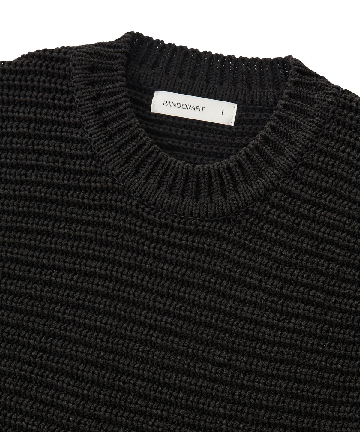 판도라핏(PANDORAFIT) Unbalance Strap Knit Vest (black)