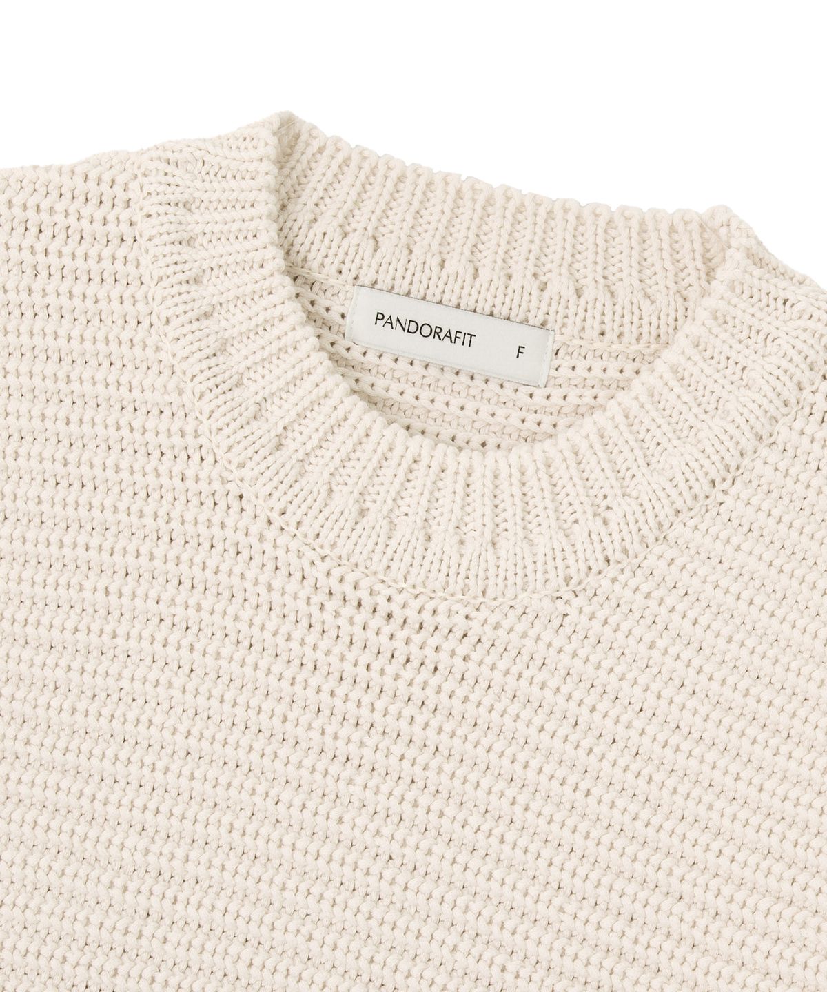 판도라핏(PANDORAFIT) Unbalance Strap Knit Vest (ivory)