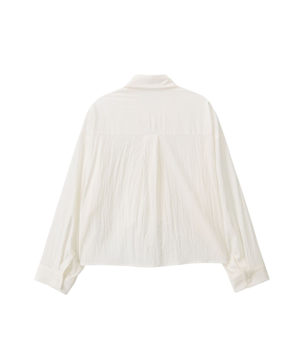 판도라핏(PANDORAFIT) Unbalance Crop Shirts (white)