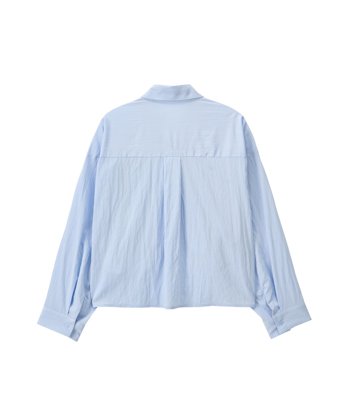 판도라핏(PANDORAFIT) Unbalance Crop Shirts (sky blue)