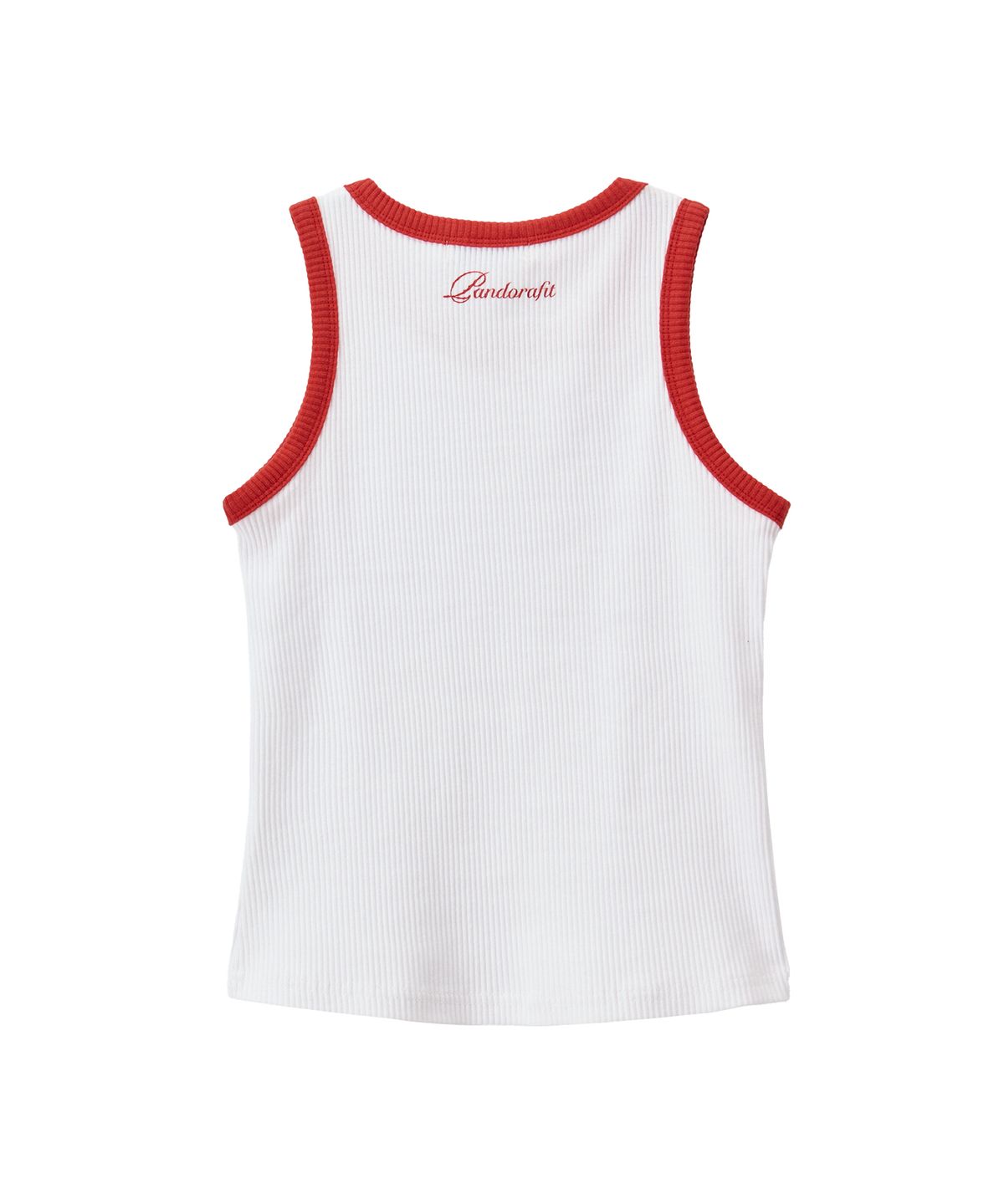 판도라핏(PANDORAFIT) Ribbed Contrast Sleeveless (white)