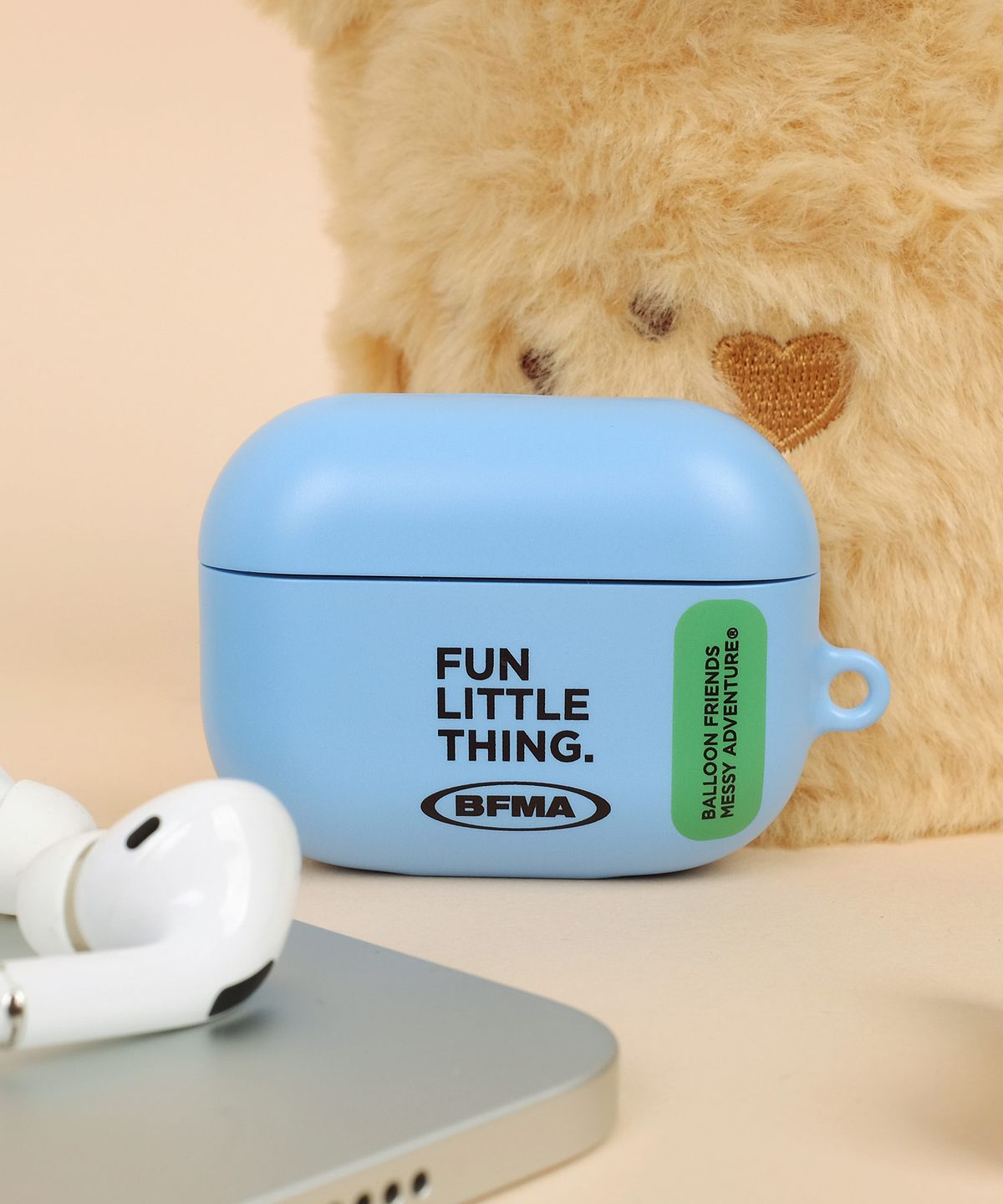 벌룬프렌즈(BALLOON FRIENDS) FLT 플라시드 블루 무광 하드 에어팟 케이스