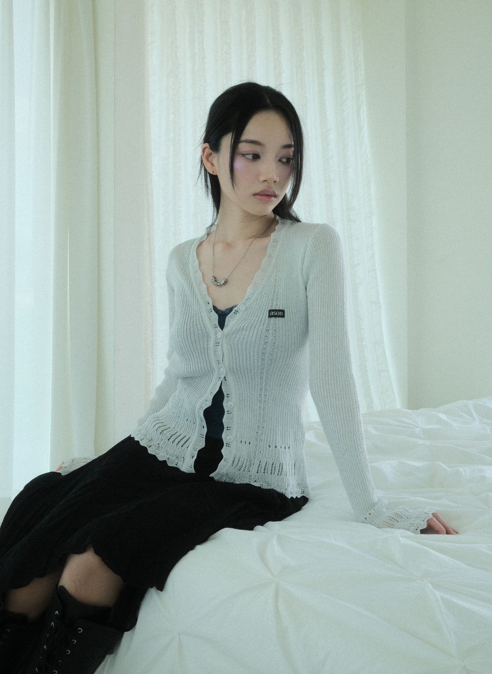 MUSINSA公式 | ASON MAG CARDIGAN