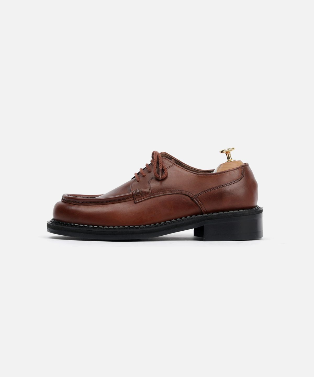 커스텀무드(CUSTOMMOOD) 라임 소가죽 더비슈즈_이태리 비브람솔(italy oil brown)