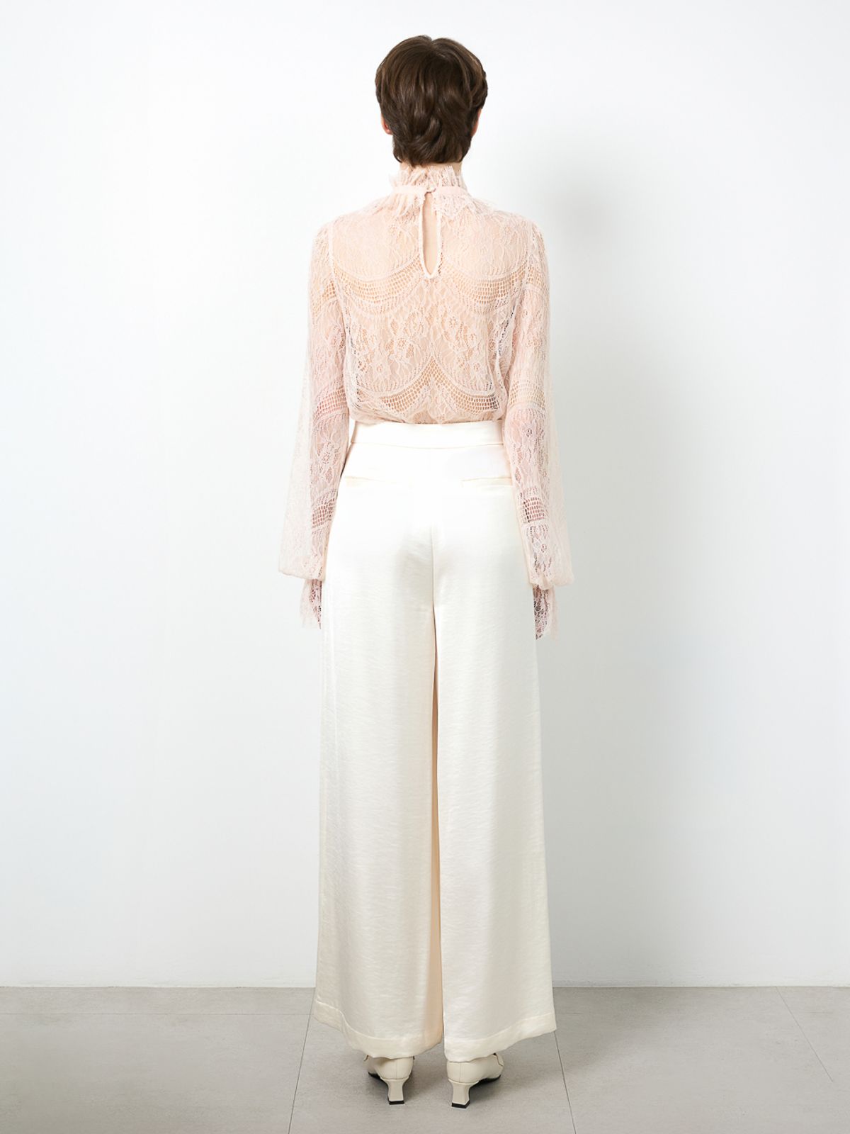 로에(LEAUET) Belle Cream Wide-leg Pants
