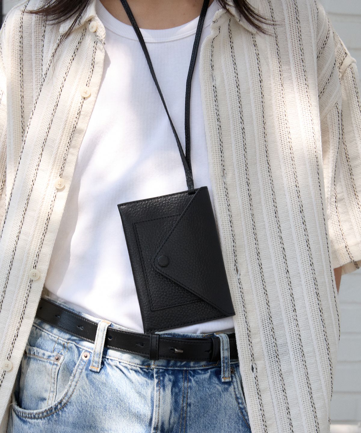 앤드로스(ANDROS) Mocha Passport Case (Black)