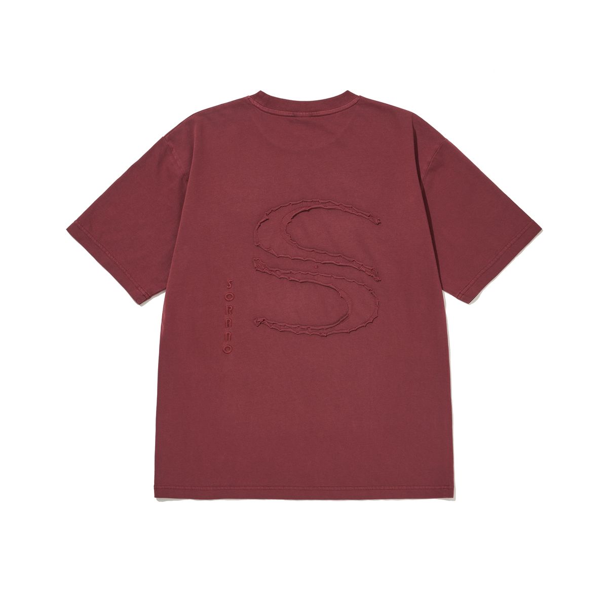소라노(SORANO) SORANO APPLIQUE PIGMENT T-SHIRT [3Color]