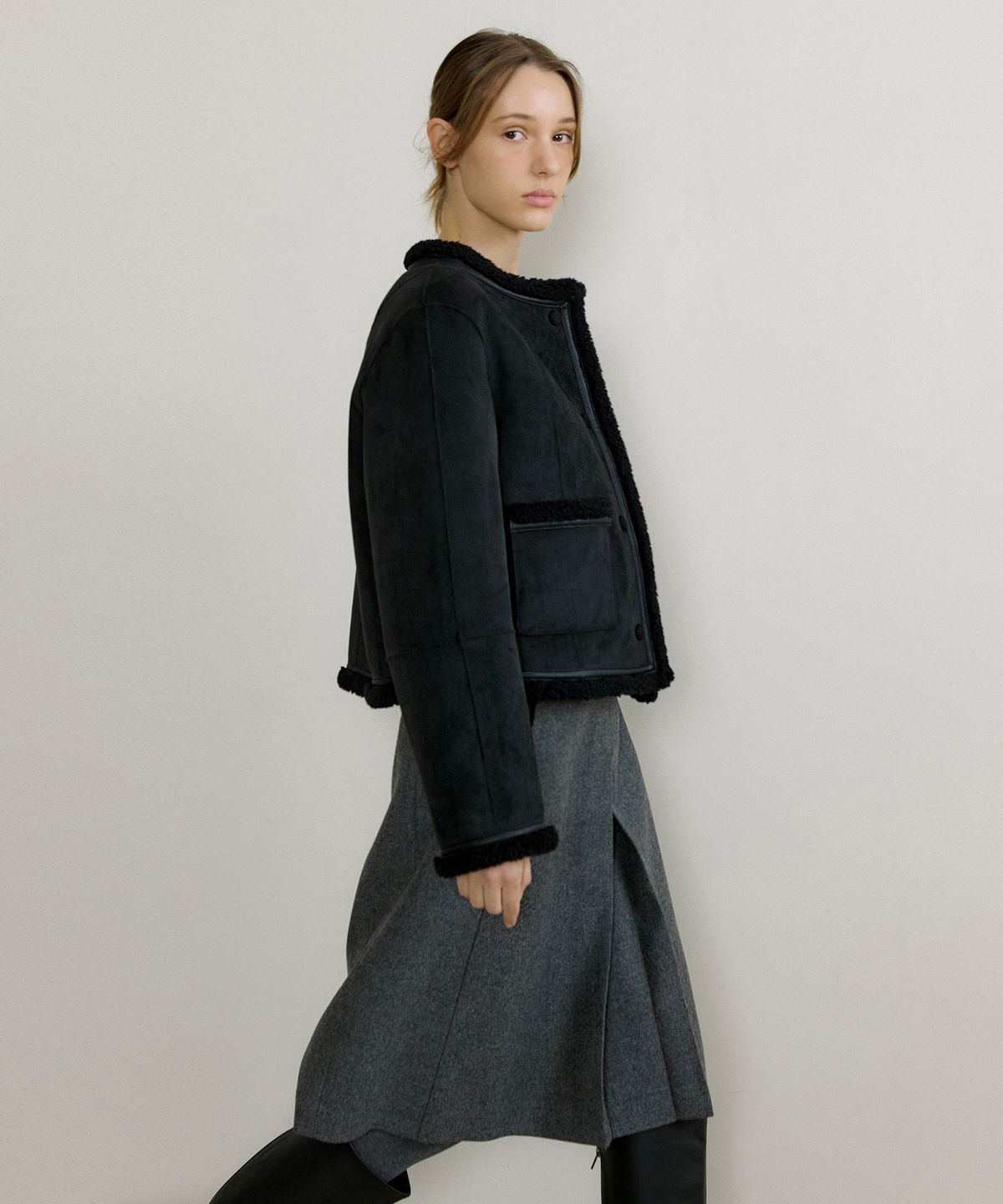 오떼뜨(OCTETTE) SHEARING REVERSIBLE JACKET_2COLOR