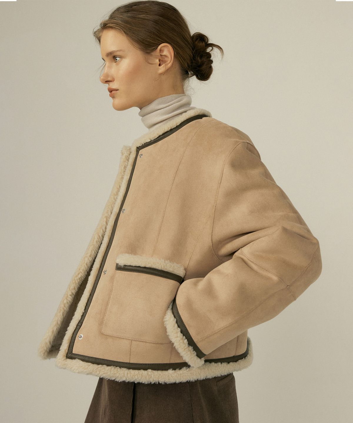 오떼뜨(OCTETTE) SHEARING REVERSIBLE JACKET_2COLOR