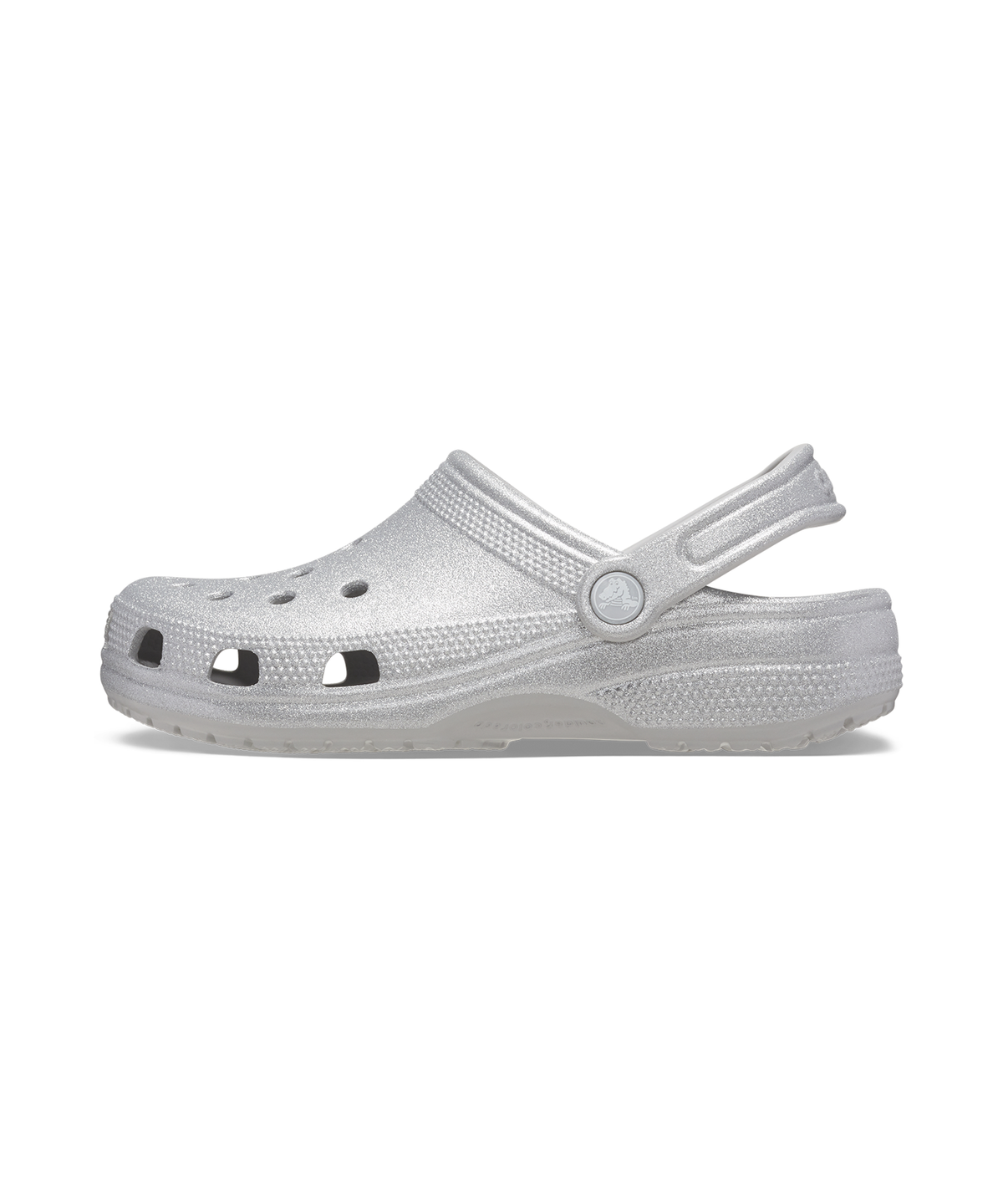 크록스(CROCS) 클래식 글리터 클로그 - 실버 글리터 / 205942-0IC