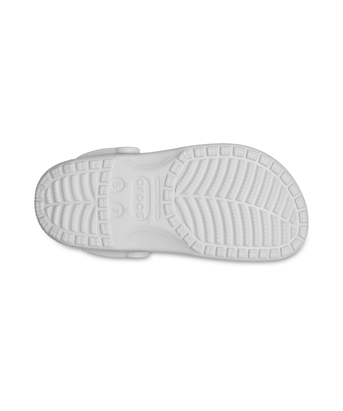 크록스(CROCS) 클래식 글리터 클로그 - 실버 글리터 / 205942-0IC
