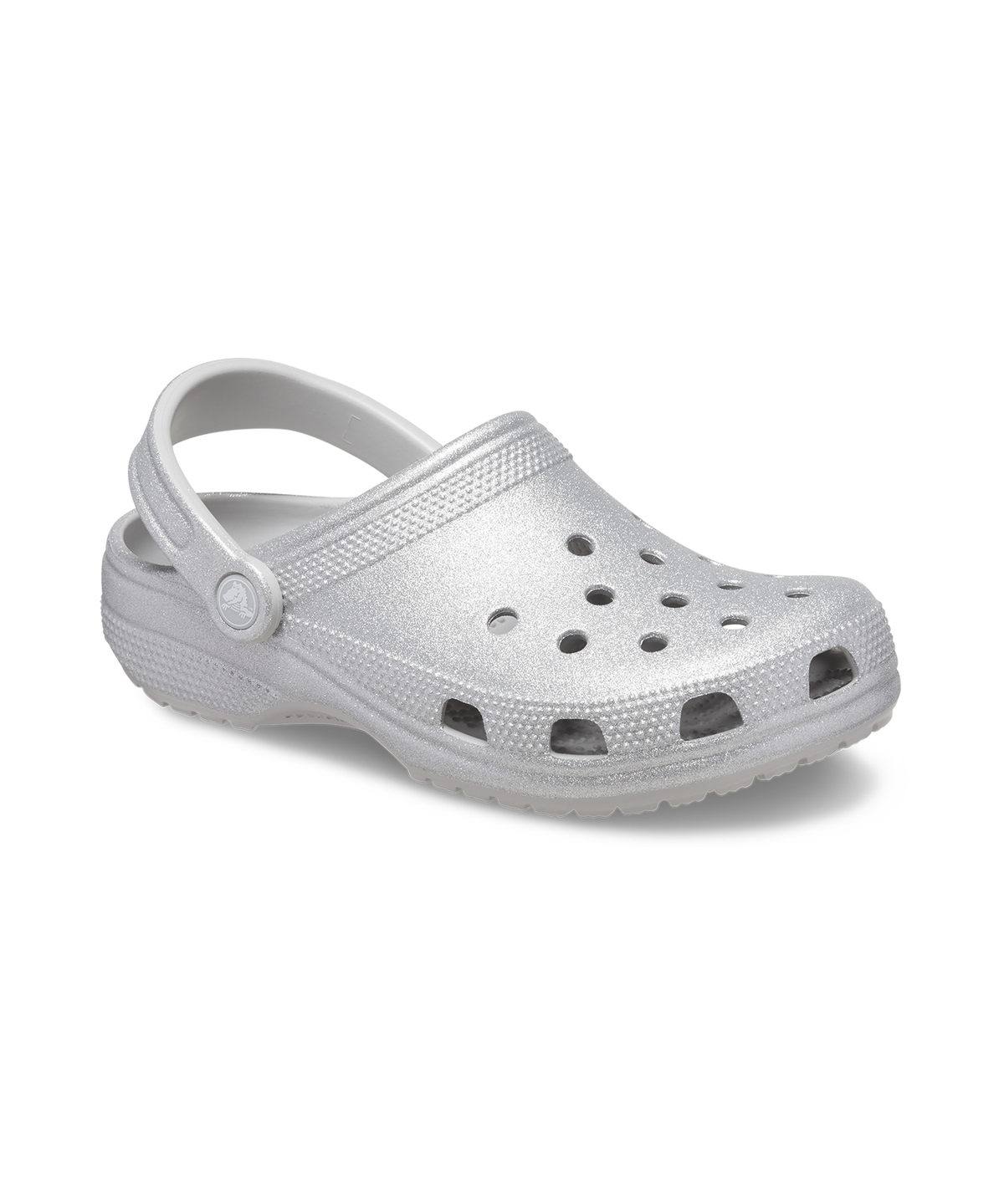크록스(CROCS) 클래식 글리터 클로그 - 실버 글리터 / 205942-0IC