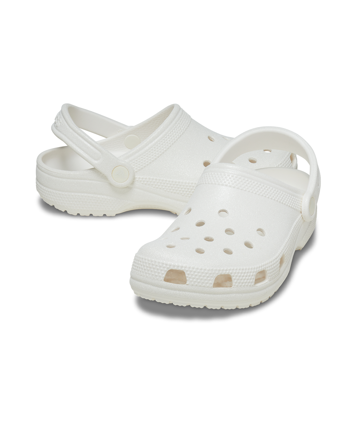 크록스(CROCS) 클래식 글리터 클로그 - 화이트 / 205942-100