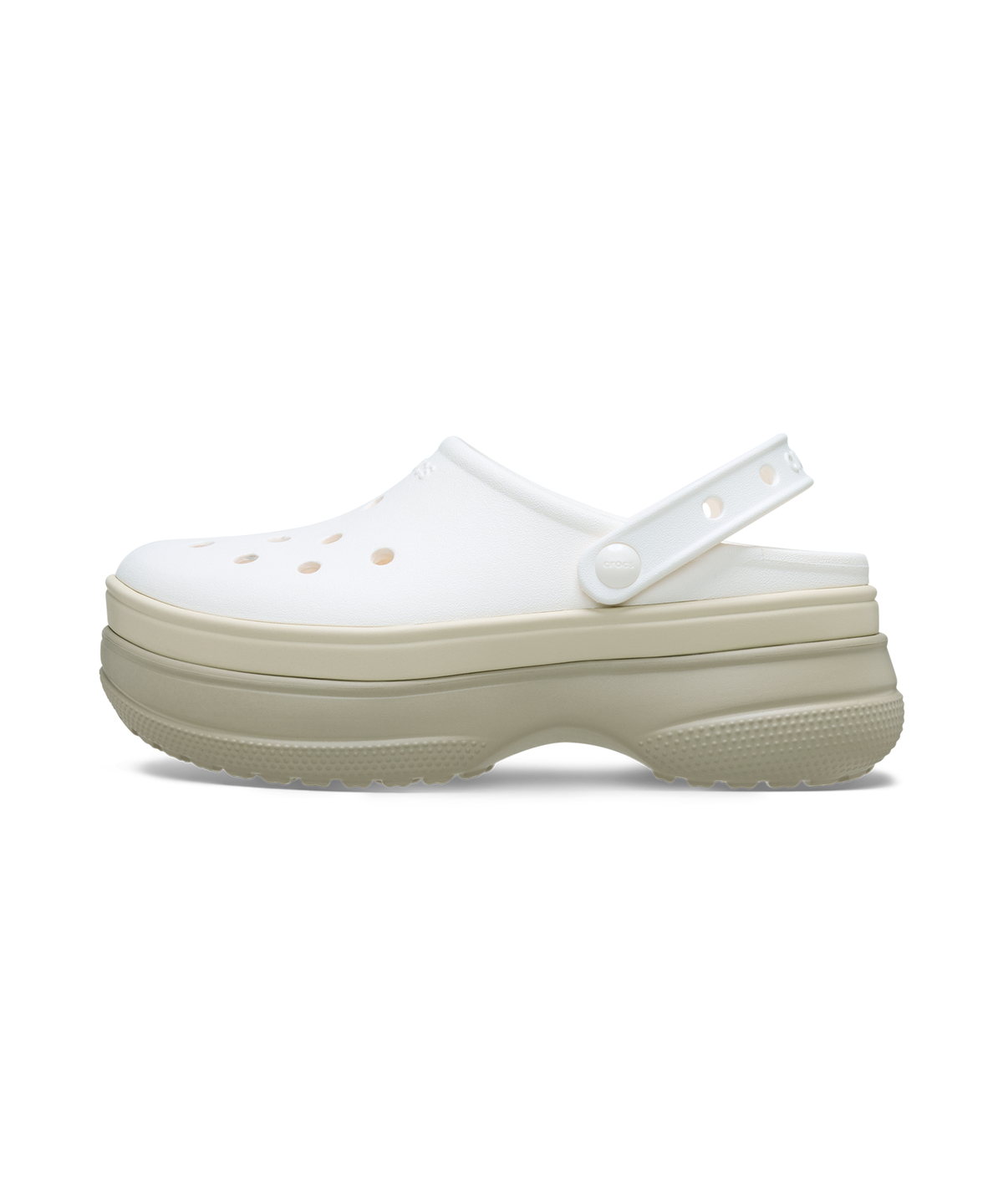 크록스(CROCS) 클래식 스택드 클로그 - 초크 / 211355-0WV