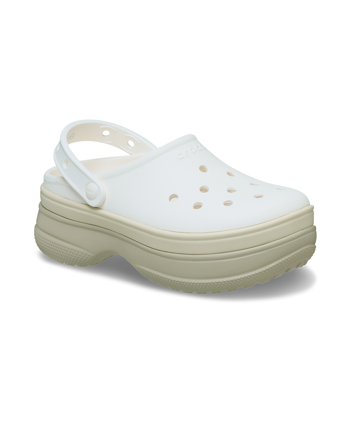 크록스(CROCS) 클래식 스택드 클로그 - 초크 / 211355-0WV