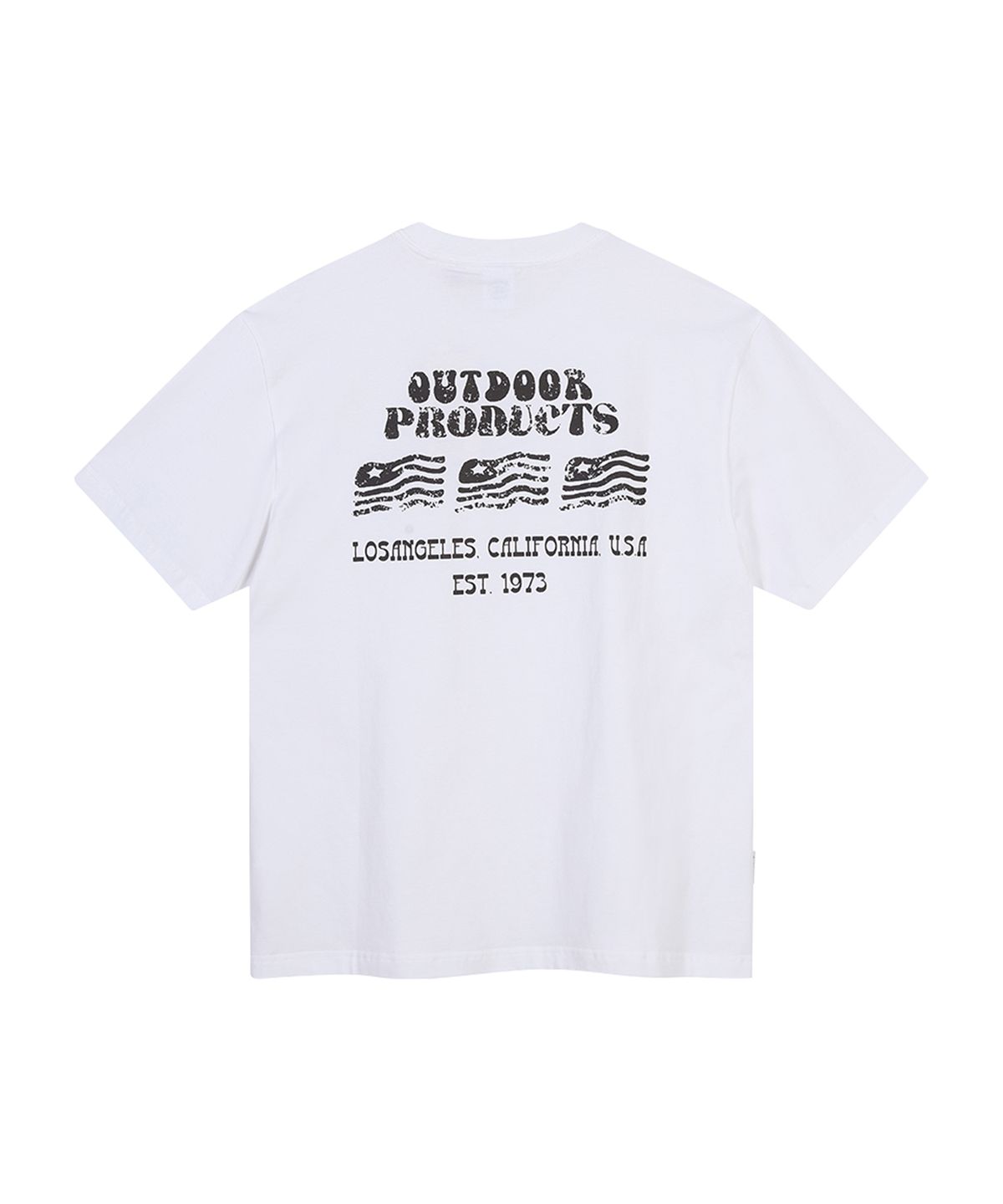 아웃도어 프로덕츠(OUTDOOR PRODUCTS) STARS AND STRIPES HALF SLEEVES (WHITE)