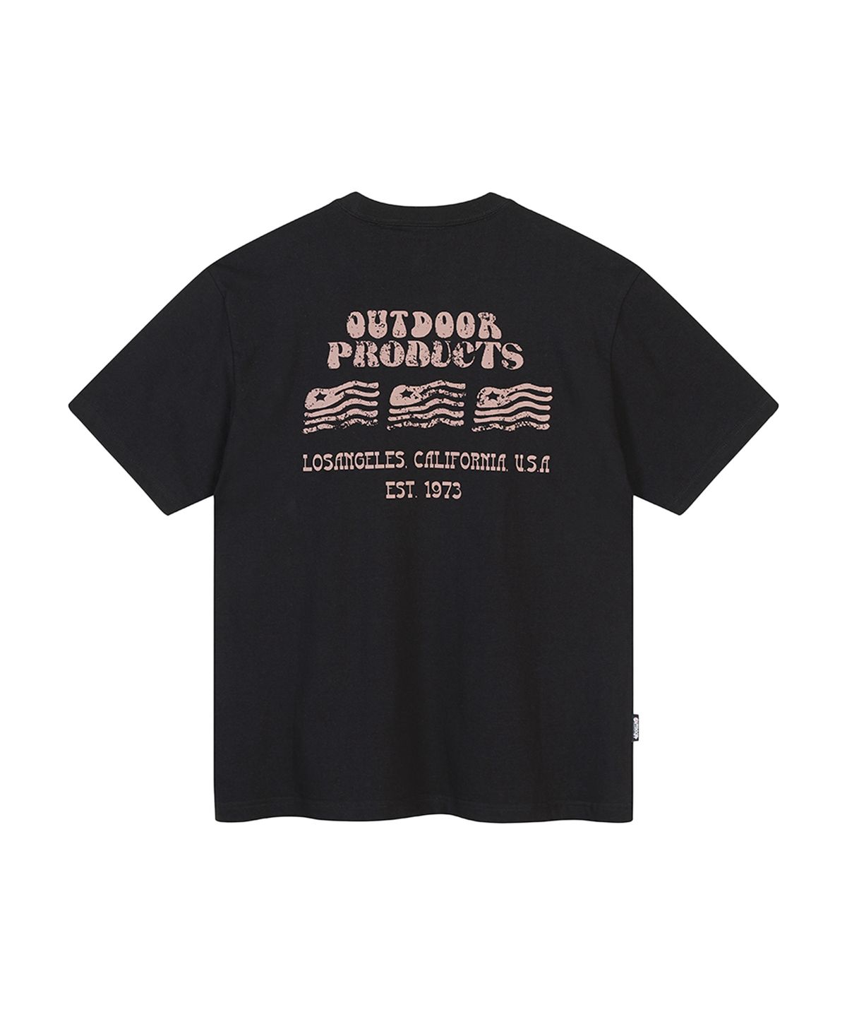 아웃도어 프로덕츠(OUTDOOR PRODUCTS) STARS AND STRIPES HALF SLEEVES (BLACK)