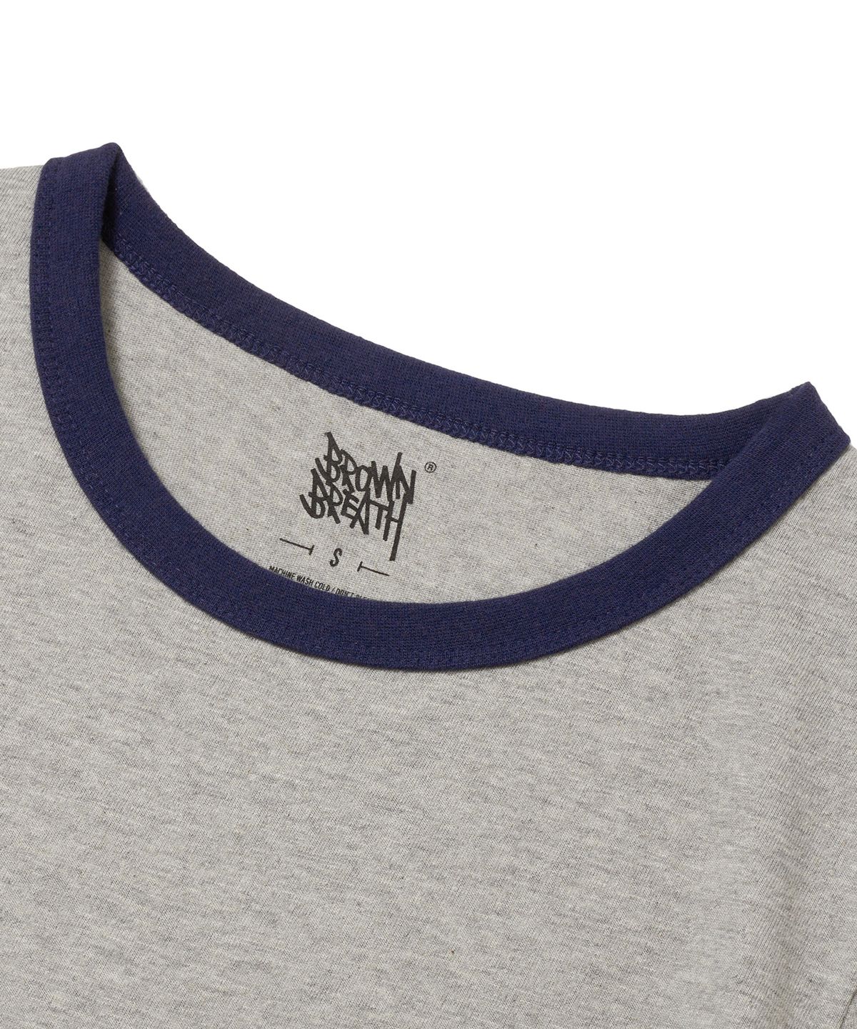 브라운브레스(BROWNBREATH) BXM W RINGER TEE - MELANGE GREY