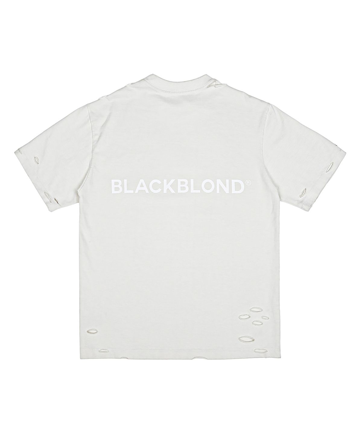 블랙블론드(BLACKBLOND) 비비디 쉐도우 스마일 립트 피그먼트 반팔티 (빈티지 화이트)