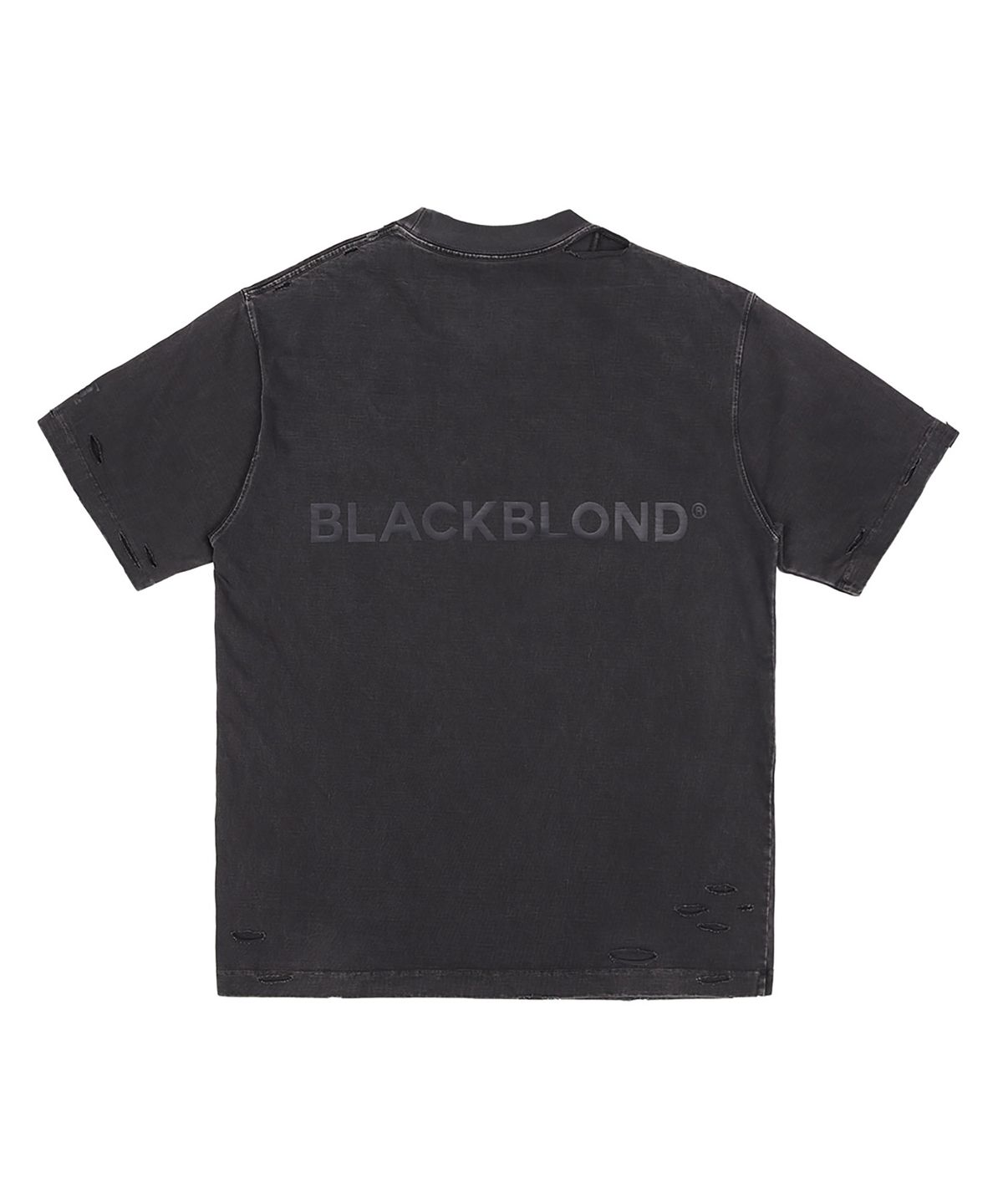 블랙블론드(BLACKBLOND) 비비디 쉐도우 스마일 립트 피그먼트 반팔티 (빈티지 블랙)