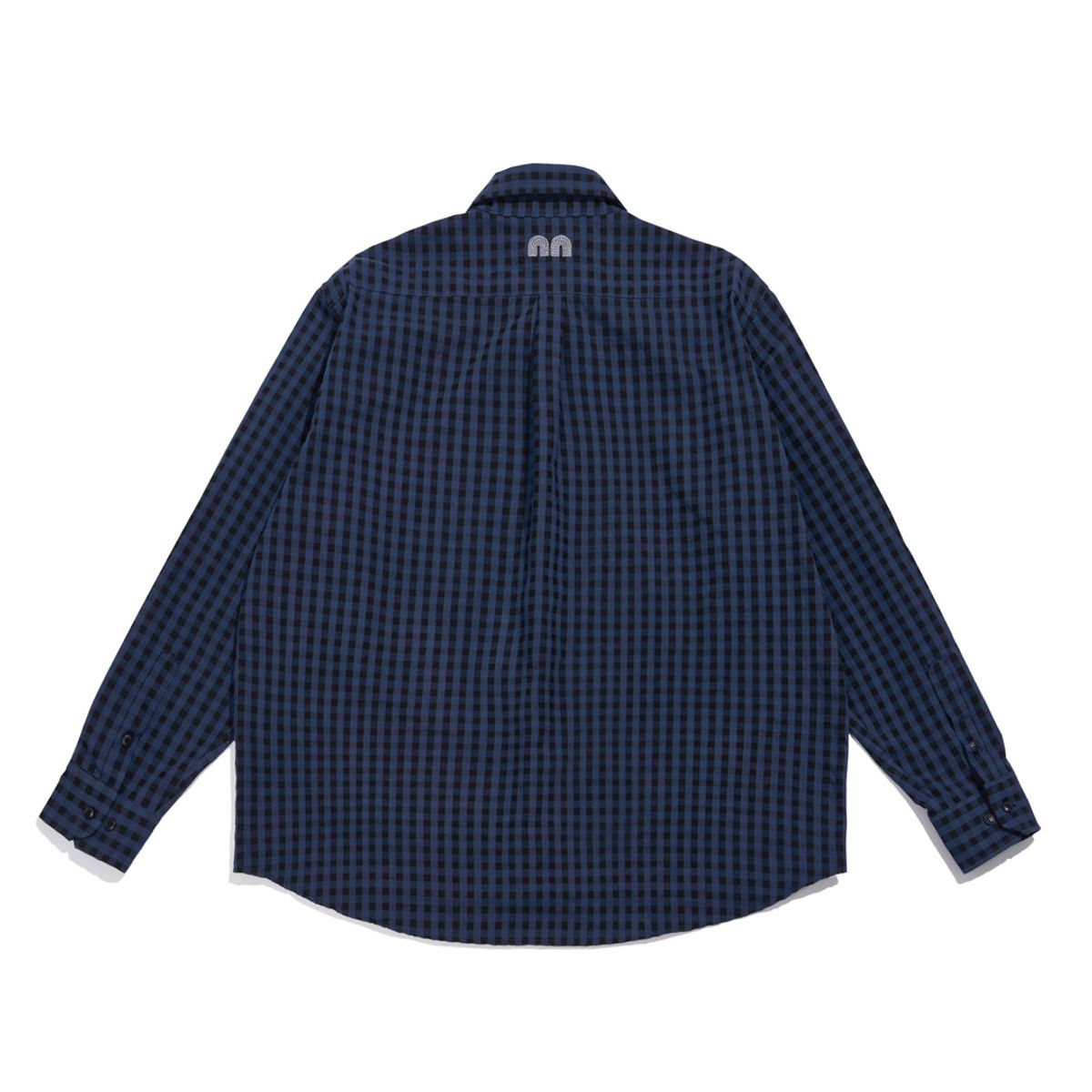 낫뉴(NOT NEW) Check nn Shirts Navy