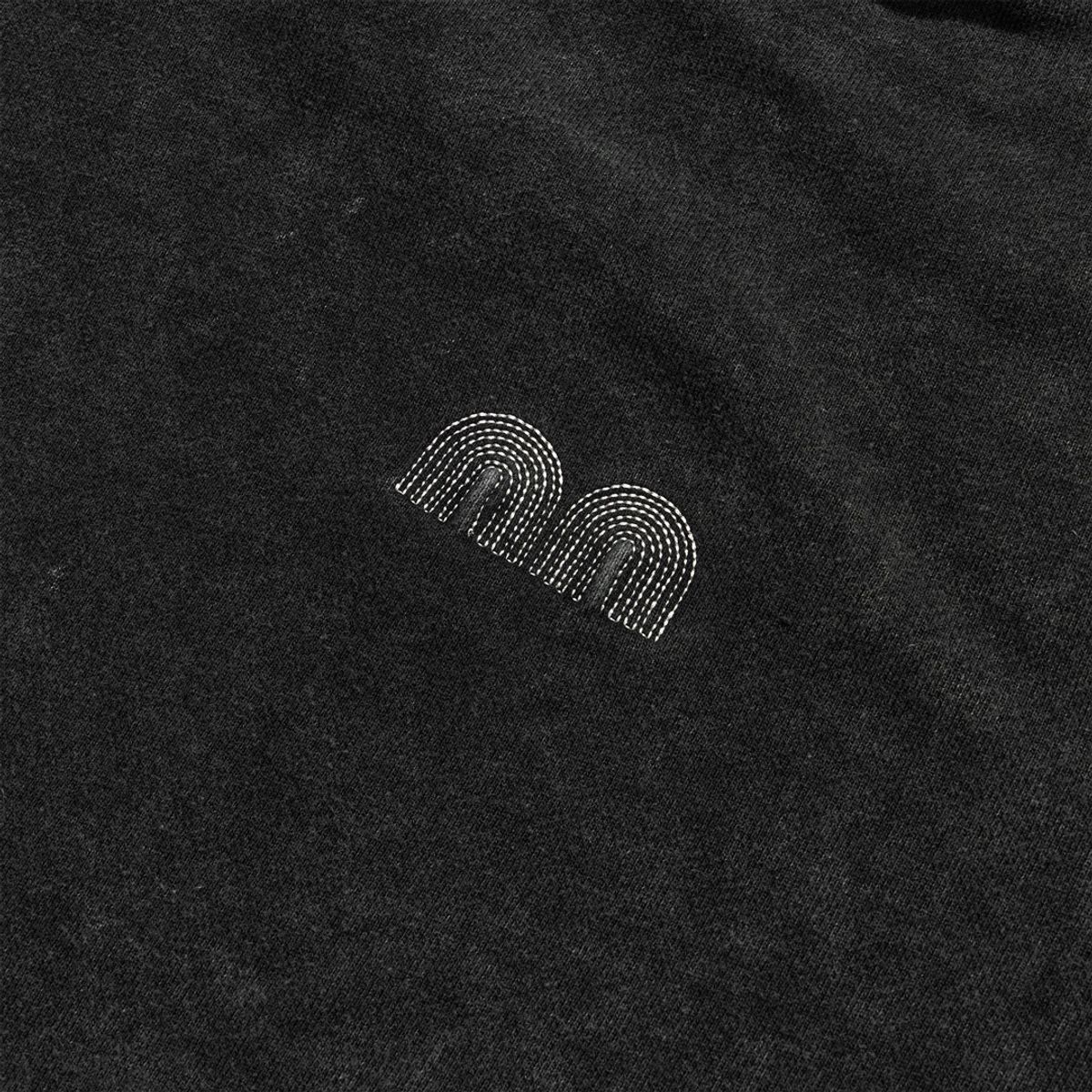 낫뉴(NOT NEW) Basic nn Hoodie Washed Black