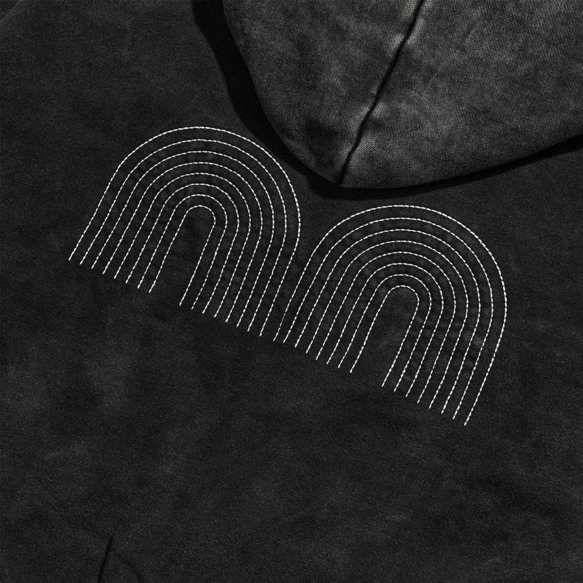 낫뉴(NOT NEW) Basic nn Hoodie Washed Black
