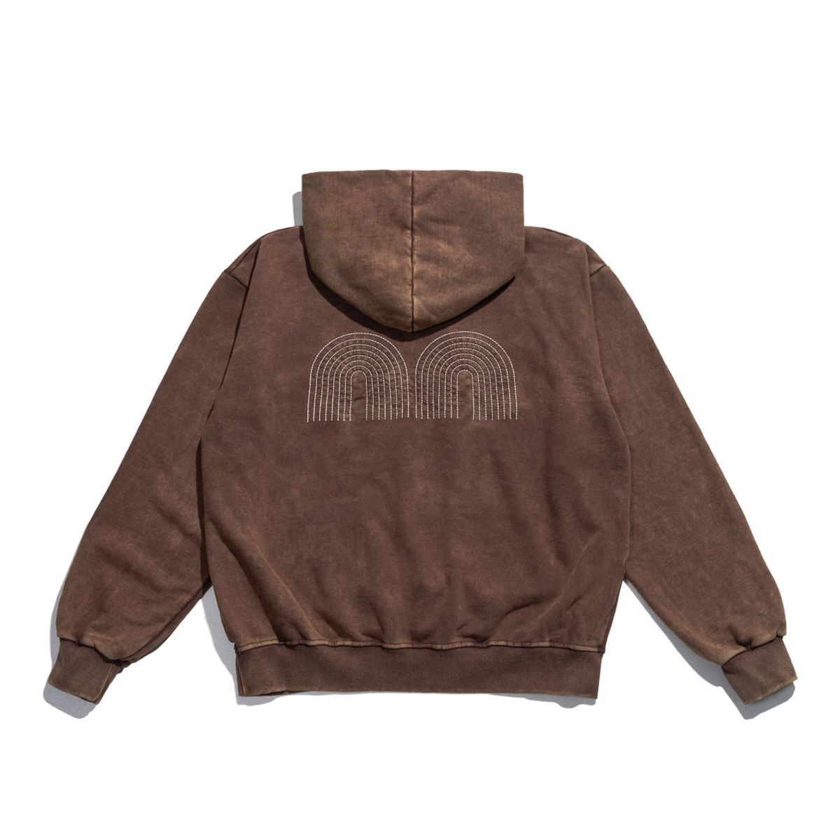 낫뉴(NOT NEW) Basic nn Hoodie Washed Brown