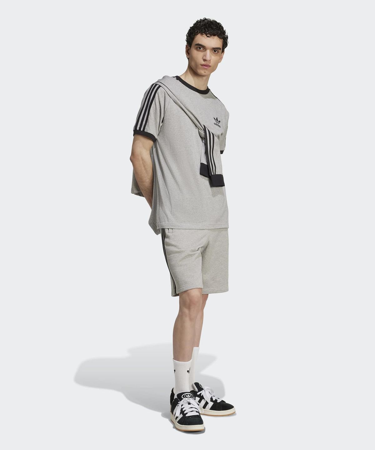 아디다스(ADIDAS) 3S 숏 팬츠 - 그레이:블랙 / JY1381