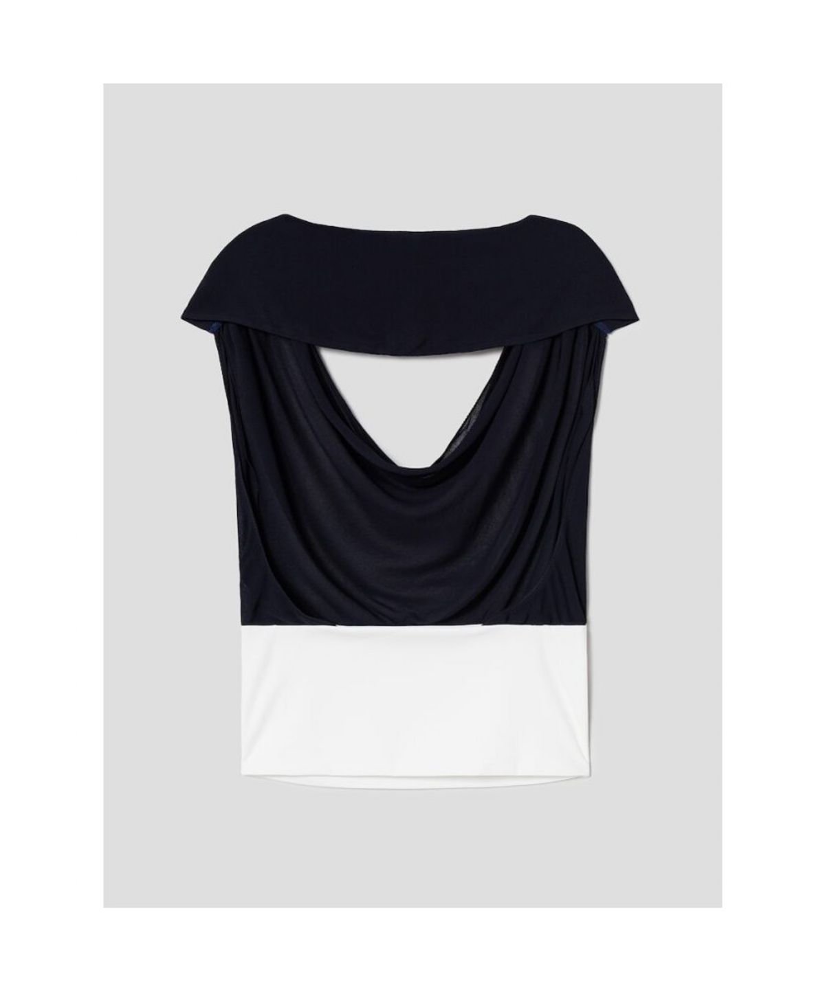 앙개(ANGGAE) Halter Neck Blouse  Navy