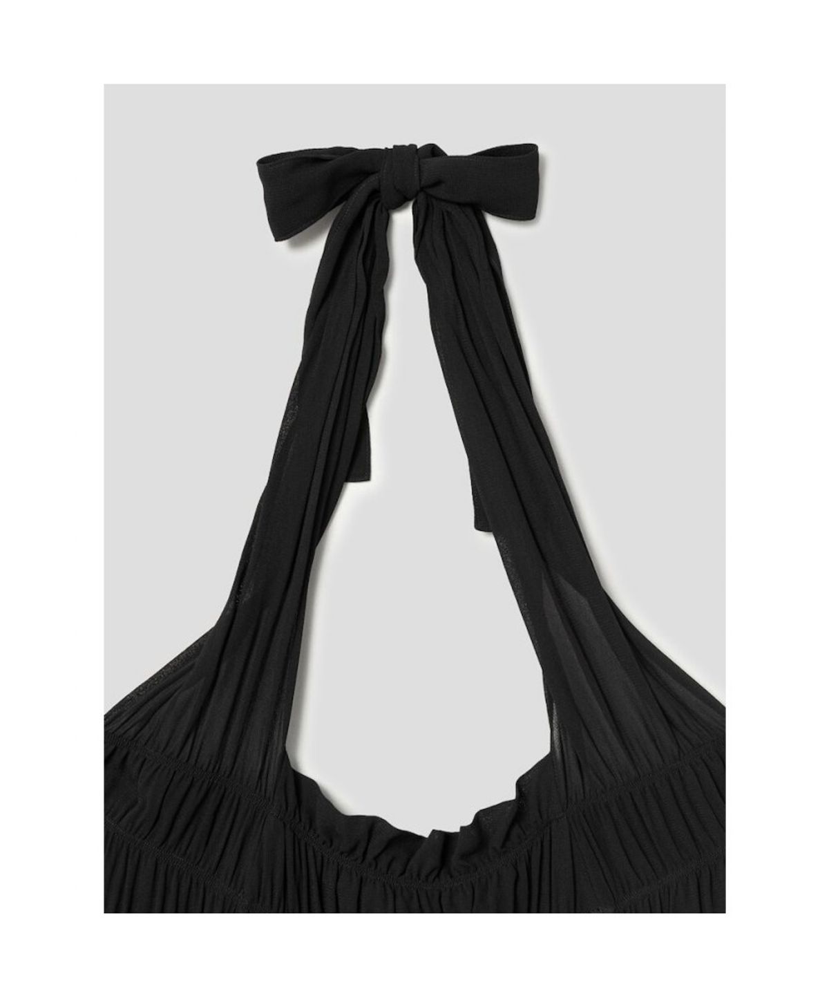 앙개(ANGGAE) Halter Neck Long Dress  Black